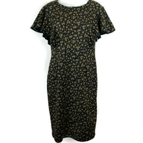 $348 Anthropologie Tracy Reese Dress Sz 8 Flutter - Picture 2 of 10